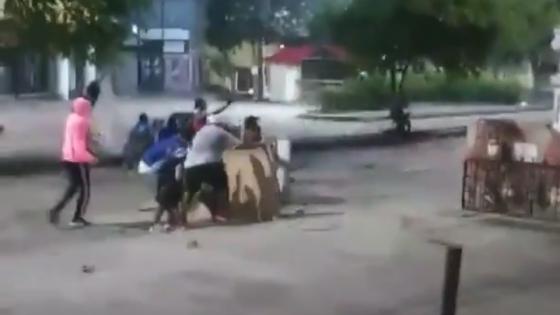 Disturbios en Barranquilla mientras se juega Junior vs River