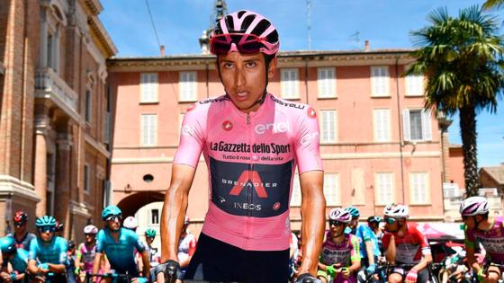 Egan Bernal, lider en el giro de Italia Egan Bernal, lider en el giro de Italia
