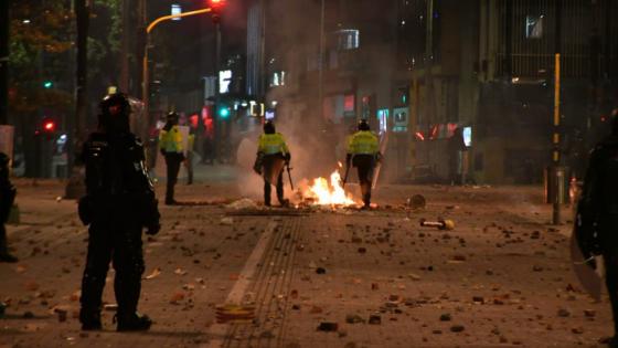 Choque entre el ESMAD y civiles dejó un herido en sur de Bogotá