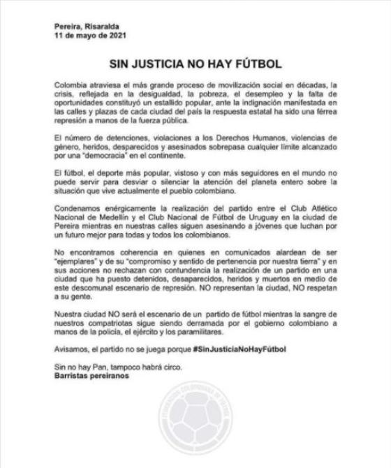 ¿Se aplazará el partido entre Atlético Nacional vs. Nacional de Uruguay? ¿Se aplazará el partido entre Atlético Nacional vs. Nacional de Uruguay?