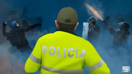 El paro nacional en los ojos de un policía