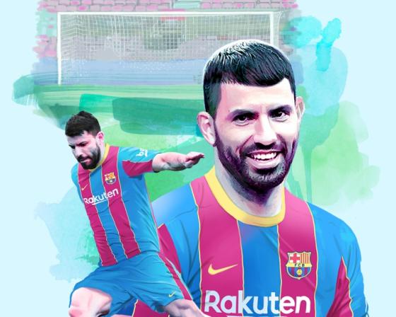 Sergio Kun Agüero, nuevo compañero de Messi en el Barcelona Sergio Kun Agüero, nuevo compañero de Messi en el Barcelona