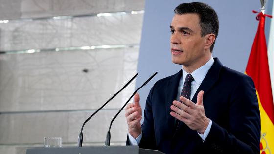 El Presidente de Gobierno de España, Pedro Sánchez