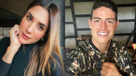 James Rodríguez y Daniela Ospina