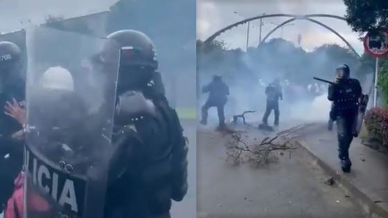 Medellín amanece con enfrentamientos entre manifestantes y Esmad Medellín amanece con enfrentamientos entre manifestantes y Esmad