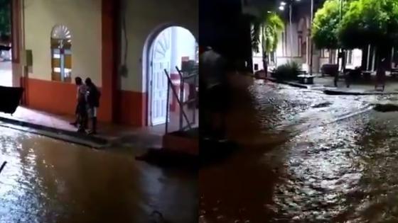 Desbordamiento de quebrada en San José de Uré provocó inundaciones Desbordamiento de quebrada en San José de Uré provocó inundaciones