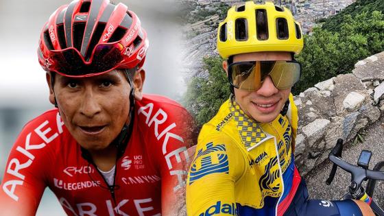 Nairo Quintana y Sergio Higuita en la general del Tour de Francia Nairo Quintana y Sergio Higuita en la general del Tour de Francia