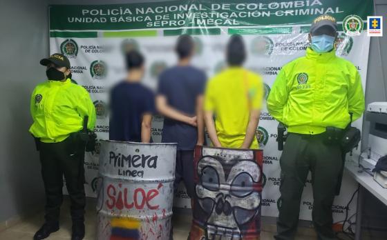 Tres menores señalados de atacar una estación de Policía en Cali