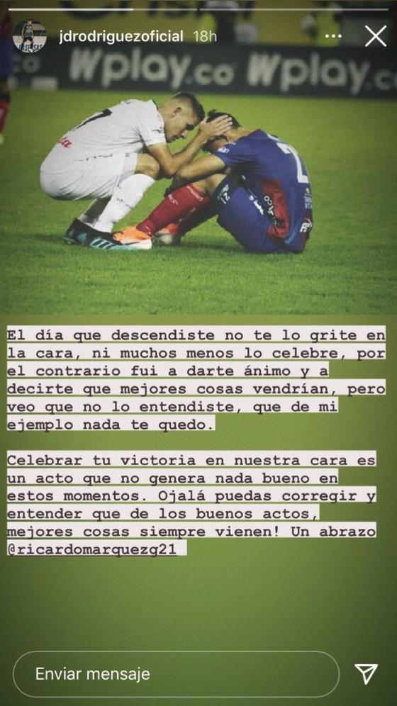 Juan David Rodírguez se pronunció sobre la pelea de Millonarios y Junior Millonarios vence a Junior en Semifinales