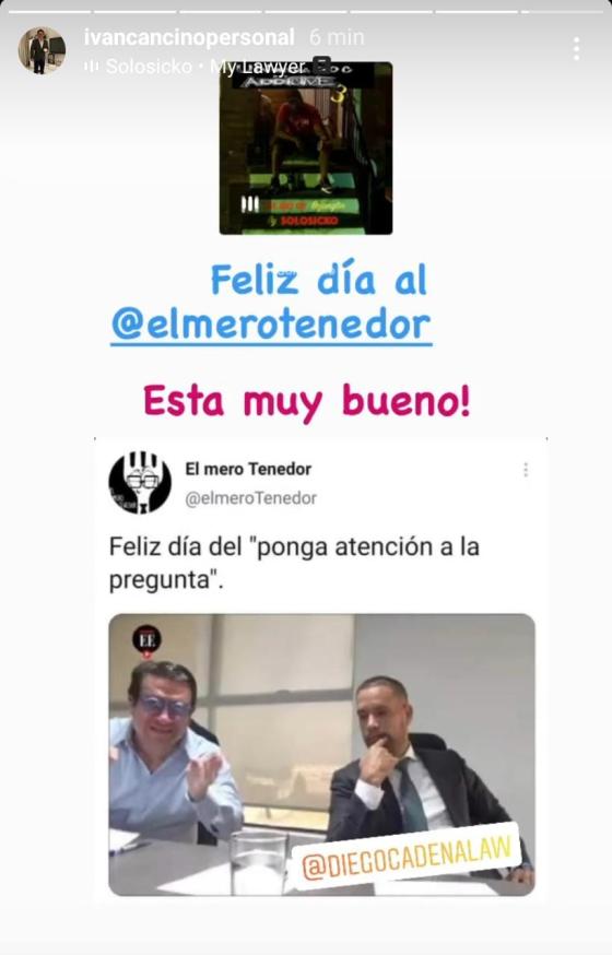 El meme que compartió Iván Cancino por el Día del Abogado El meme que compartió Iván Cancino por el Día del Abogado