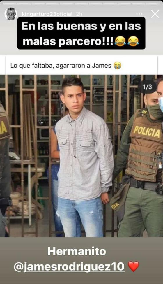 James Rodríguez y Arturo Vidal, una amistad con memes