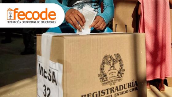 Piden excluir a integrantes de Fecode de mesas de votación Piden excluir a integrantes de Fecode de mesas de votación