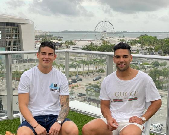 La razón de la foto de James Rodríguez y Falcao García en Miami