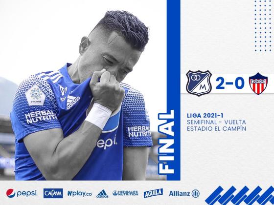 El cuadro embajador se convierte en el primer finalista de la Liga Betplay. Millonarios a la final