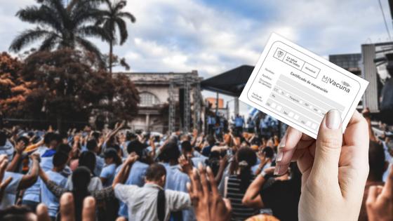 Colombia implementaría certificado de vacunación para eventos masivos