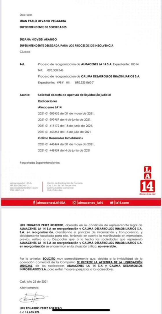 Liquidación La 14 Liquidación La 14