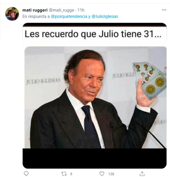 Julio Iglesias memes Twitter