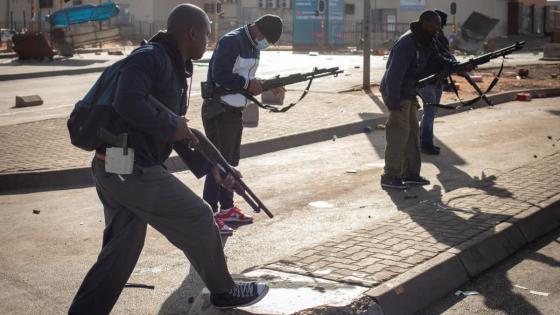 Protestas en Sudáfrica