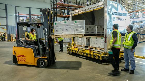 vacunas de Pfizer llegan a Colombia vacunas de Pfizer llegan a Colombia