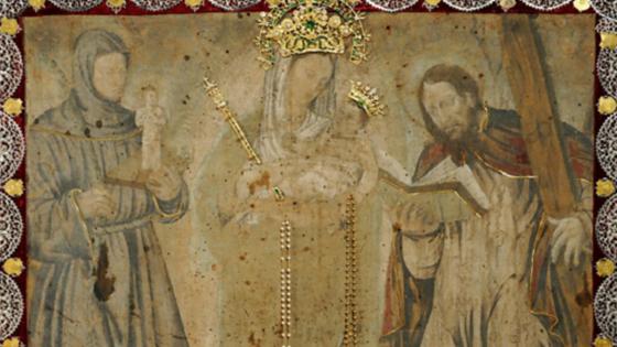 Virgen de Chiquinquirá Recuperan joyas robabas del lienzo de la Virgen de Chiquinquirá