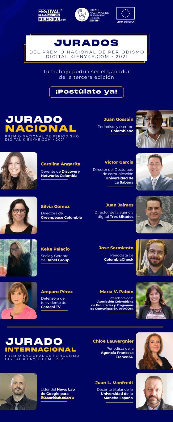 Jurados Premio Nacional de Periodismo Digital Kienyke.com