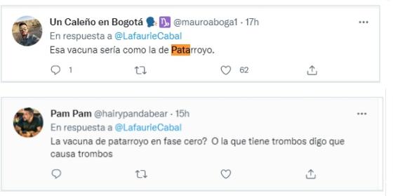 Usuarios aseguran que Cabal sería la vacuna de Patarroyo. Cabal, vacuna Patarroyo.