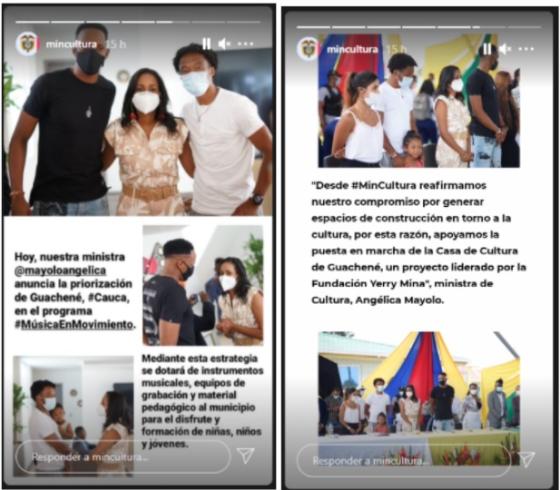 Ministerio de cultura anuncia priorización de Guachené en programas culturales. Ministerio sobre Fundación Yerry Mina.