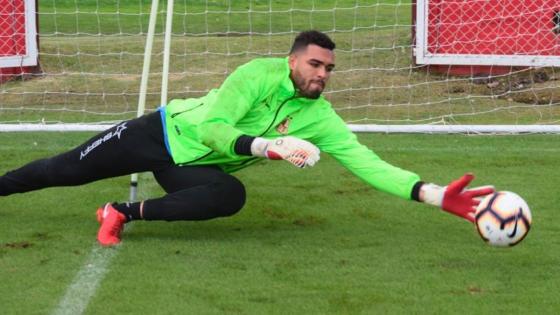 Álvaro Montero, el portero guajiro que es promesa en el fútbol. 