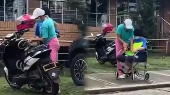 Disfraza a su supuesta hija como discapacitada para pedir limosna Disfraza a su supuesta hija como discapacitada para pedir limosna