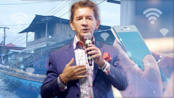 Luis Pérez asegura que la internet satelital es la única forma de superar la pobreza digital. 