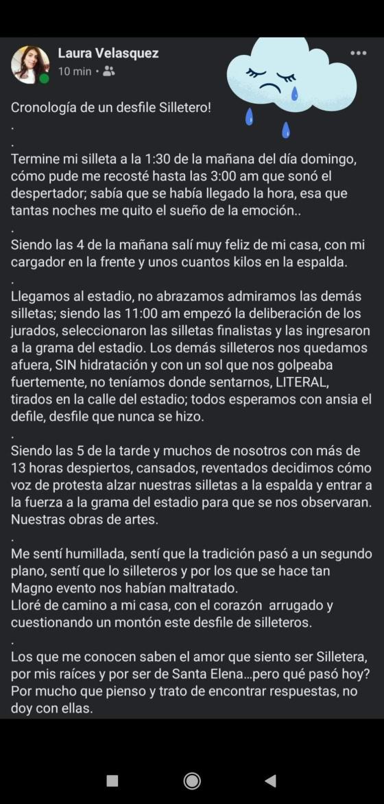 ¿No se permitió el ingreso de silleteros al estadio? ¿No se permitió el ingreso de silleteros al estadio?