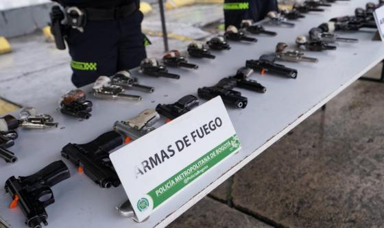 Armas incautadas