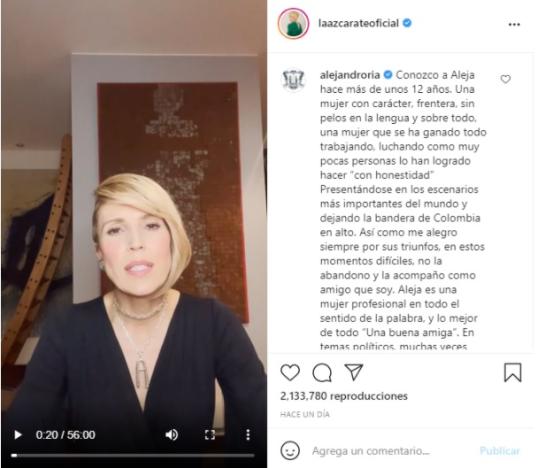 Usuarios en redes sociales rechazan el apoyo de Alejandro Riaño a Alejandra Azcárate. Alejandro Riaño apoyó a Alejandra Azcárate.