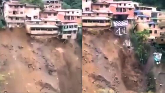 Alerta en Guayabetal: habitantes huyen por derrumbes Alerta en Guayabetal: habitantes huyen por derrumbes