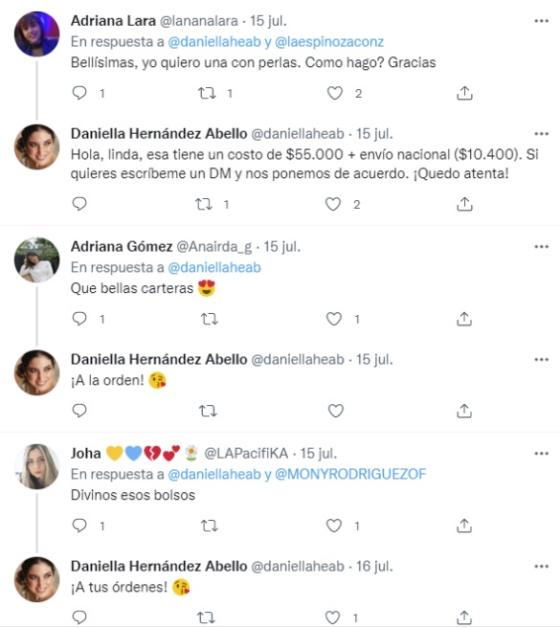Acari Tejidos, el emprendimiento que nació y creció en Twitter. Comentarios de clientes de emprendimiento de Acari Tejidos.