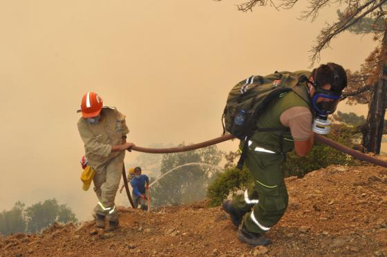 Incendios forestales en Turquía. 