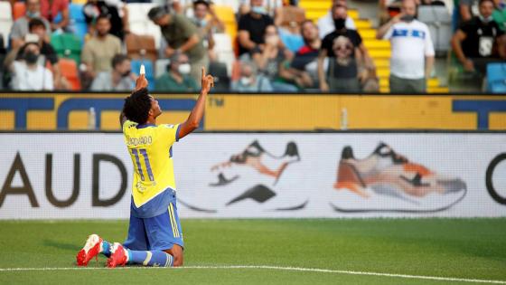 Gol de Juan Guillermo Cuadrado en partido de Juventus vs Udinese Gol de Juan Guillermo Cuadrado en partido de Juventus vs Udinese