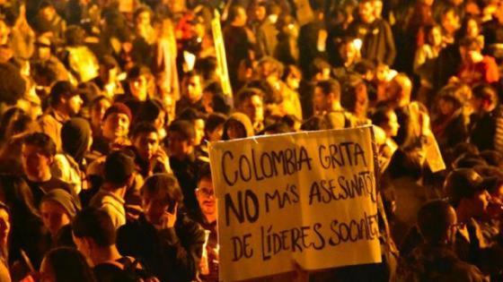 Aterradora cifra de líderes sociales asesinados en Colombia