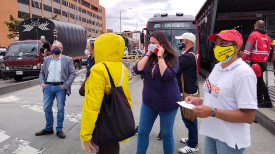 Protesta de los maestros por falta de garantias de salud