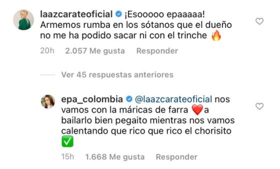 Epa Colombia y Alejandra Azcárate tras la canción de la influenciadora. Epa Colombia y Alejandra Azcárate hacen las paces.