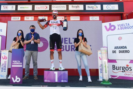 Juan Sebastián Molano, ganador de la etapa 4 de la Vuelta a Burgos Juan Sebastián Molano, ganador de la etapa 4 de la Vuelta a Burgos