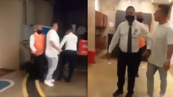 Hombre que agredió a vigilantes en Cartagena