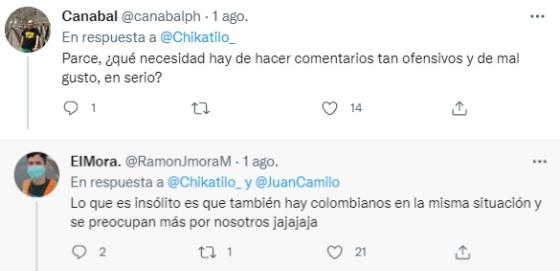 Usuarios salieron en defensa de Yulimar ante los ataques xenófobos. Algunos tuiteros defendieron a Yulimar antes los ataques xenófobos.