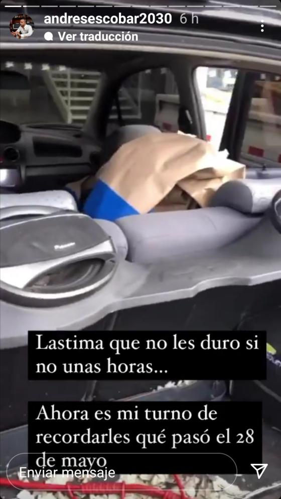 Allegados de Escobar desmontaron la pancarta Así quedó la pancarta de Andrés Escobar en Cali