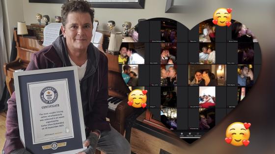 Carlos Vives logra récord por cantidad de personas besándose online. 