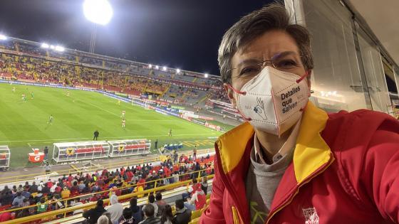 Claudia López e independiente Santa Fe