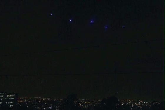luces en el cielo de Bogotá luces en el cielo de Bogotá