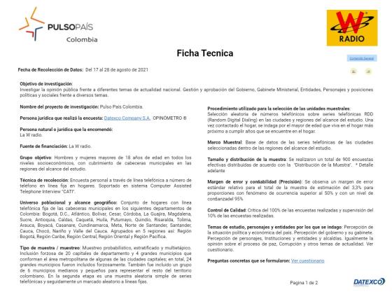 Ficha técnica Ficha técnica
