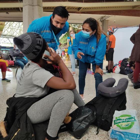 Migrantes haitianos personería 