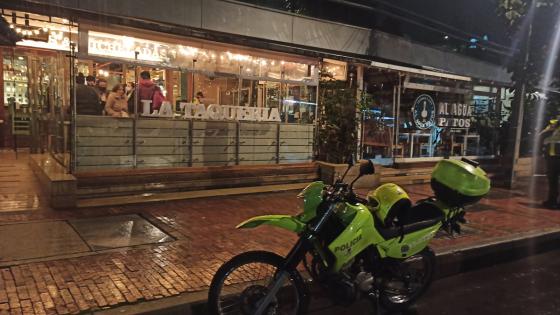 Atraco masivo en restaurante en el norte de Bogotá Atraco masivo en restaurante en el norte de Bogotá
